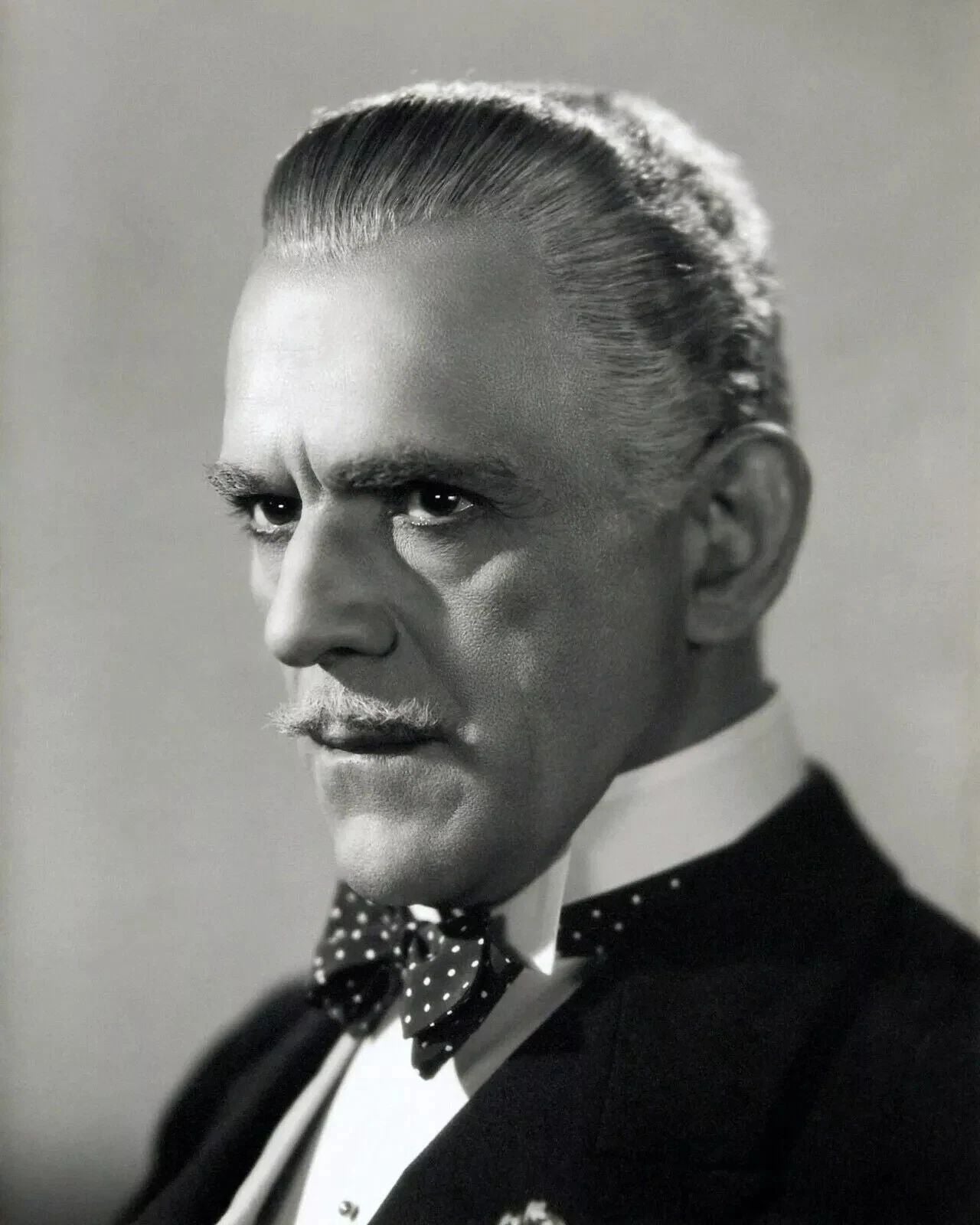 Classic Horror Film Actor Boris Karloff Retro Picture Keychain
