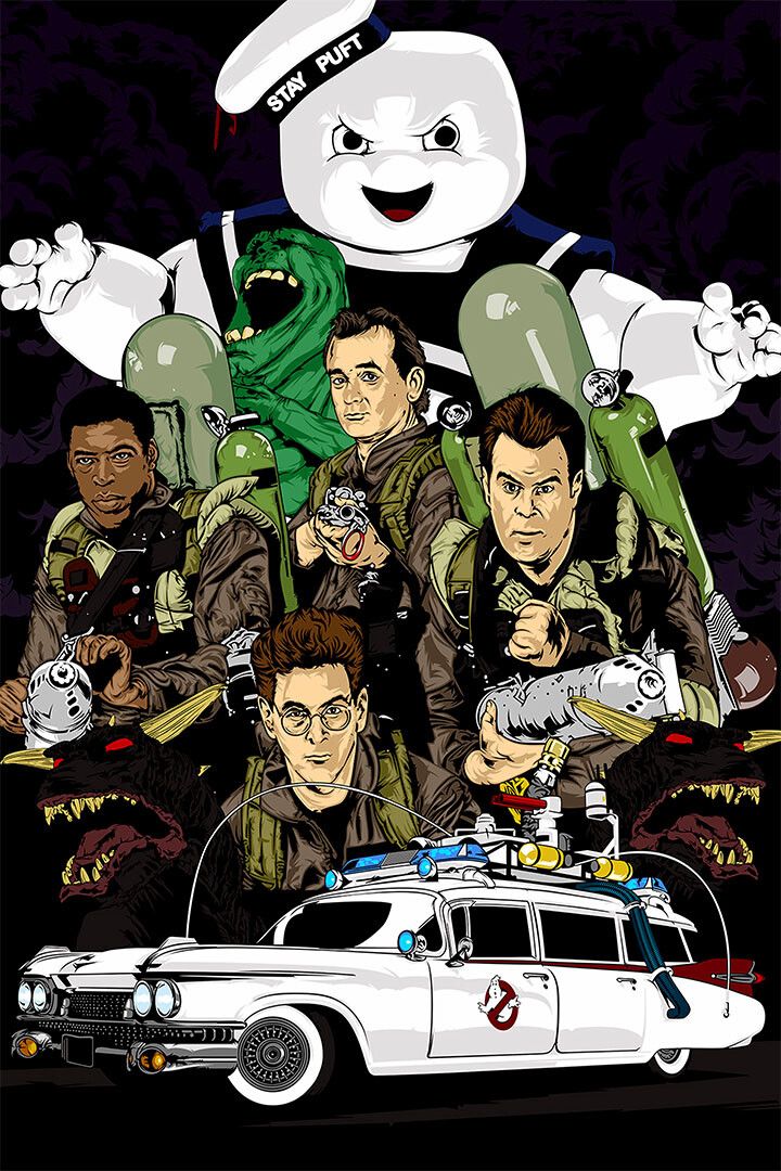 Classic Horror Movie Ghostbusters Fantasy Print Jigsaw Puzzle