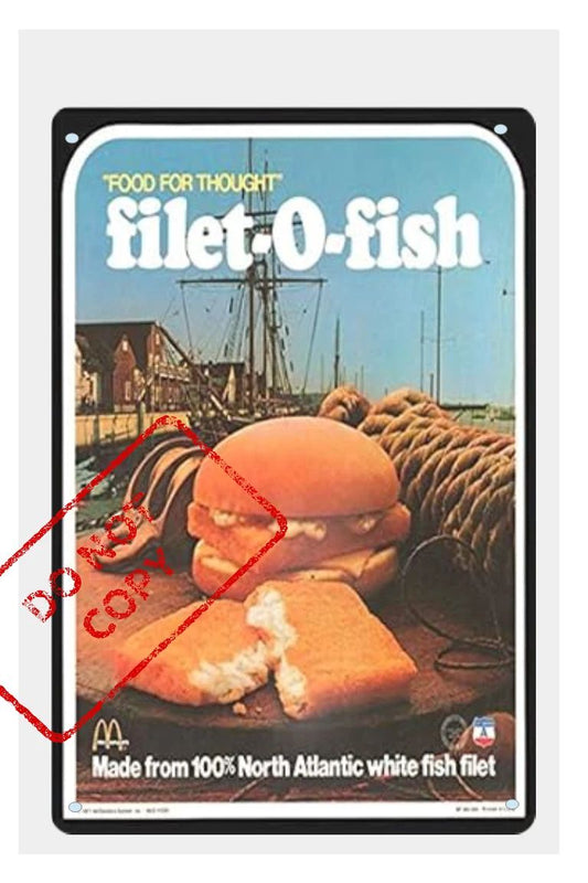 Classic Mcdonald'S Filet O Fish Sandwich Retro Ad