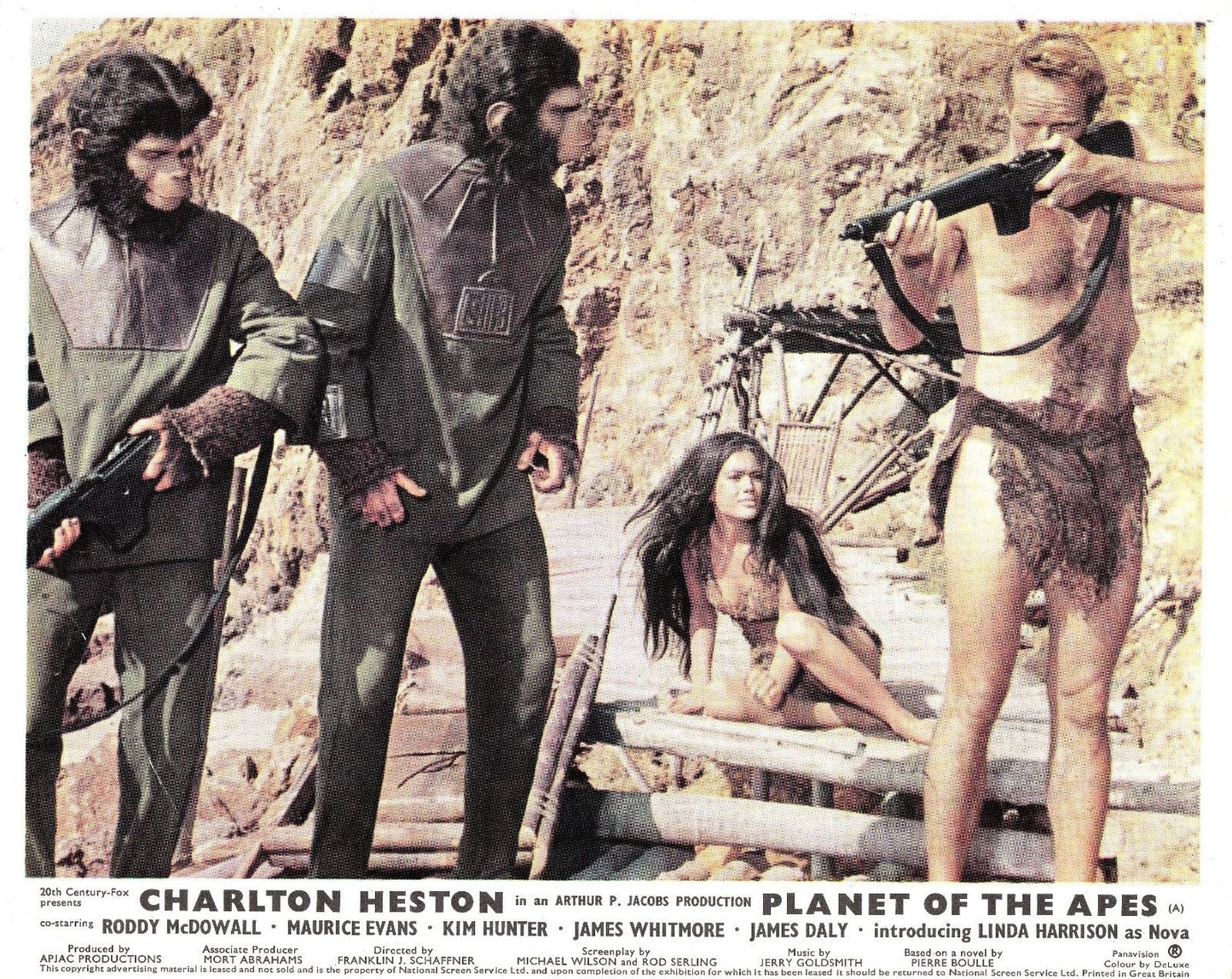 Classic Movie Planet Of The Apes Lobby Card Picture Keychain Print 5 X 7