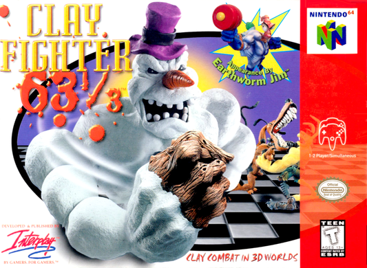 Clay Fighter 63 1 3 N64 Print Poster