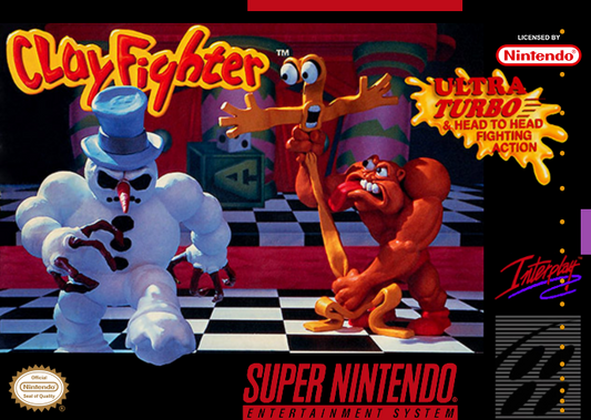 Clay Fighter (Usa) Snes Print Poster