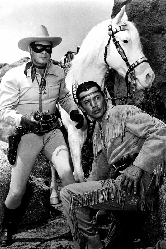 Clayton Moore As The Lone Ranger Print Jigsaw Puzzle