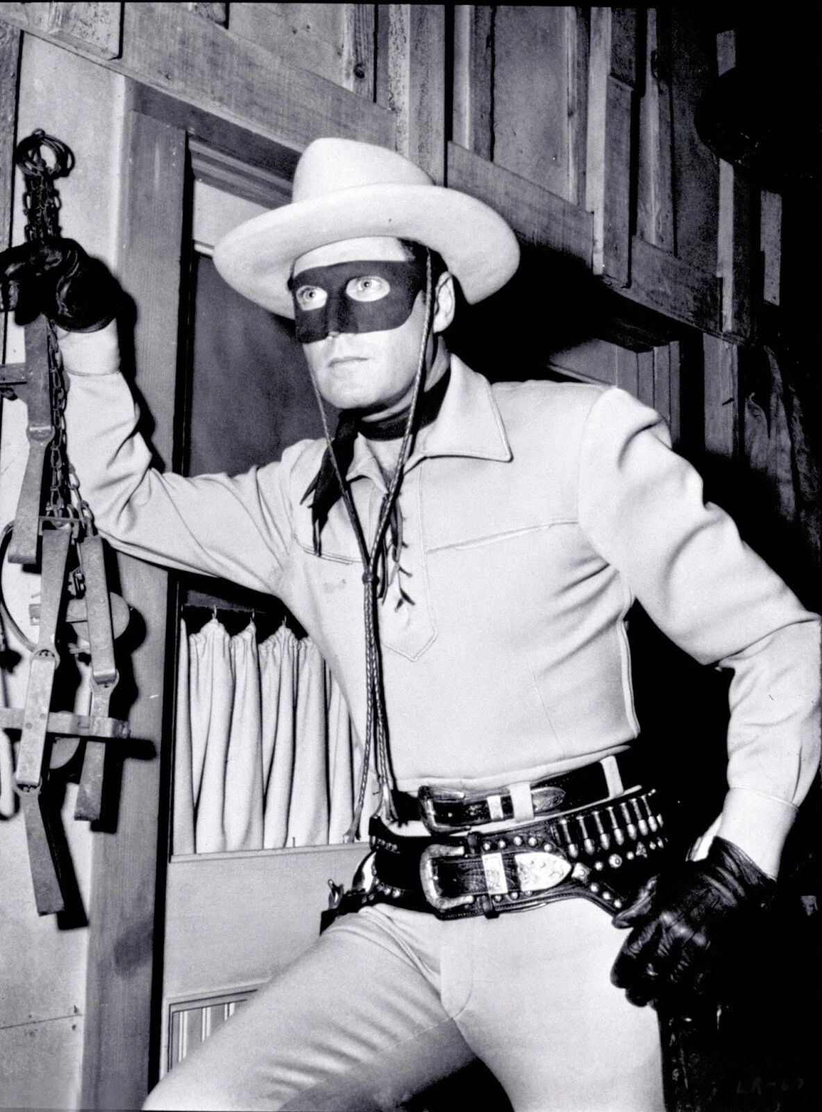 Clayton Moore As The Lone Ranger Tv Series Publicity Keychain Keychain