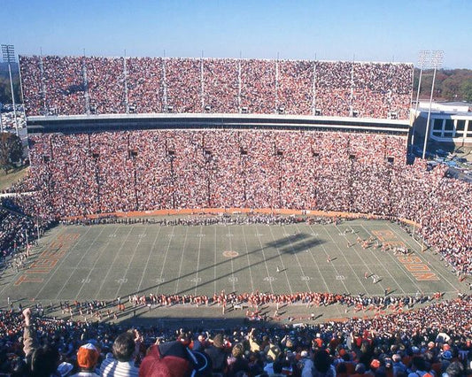Clemson Tigers Memorial Stadium Glossy Photo College Field Poster Print