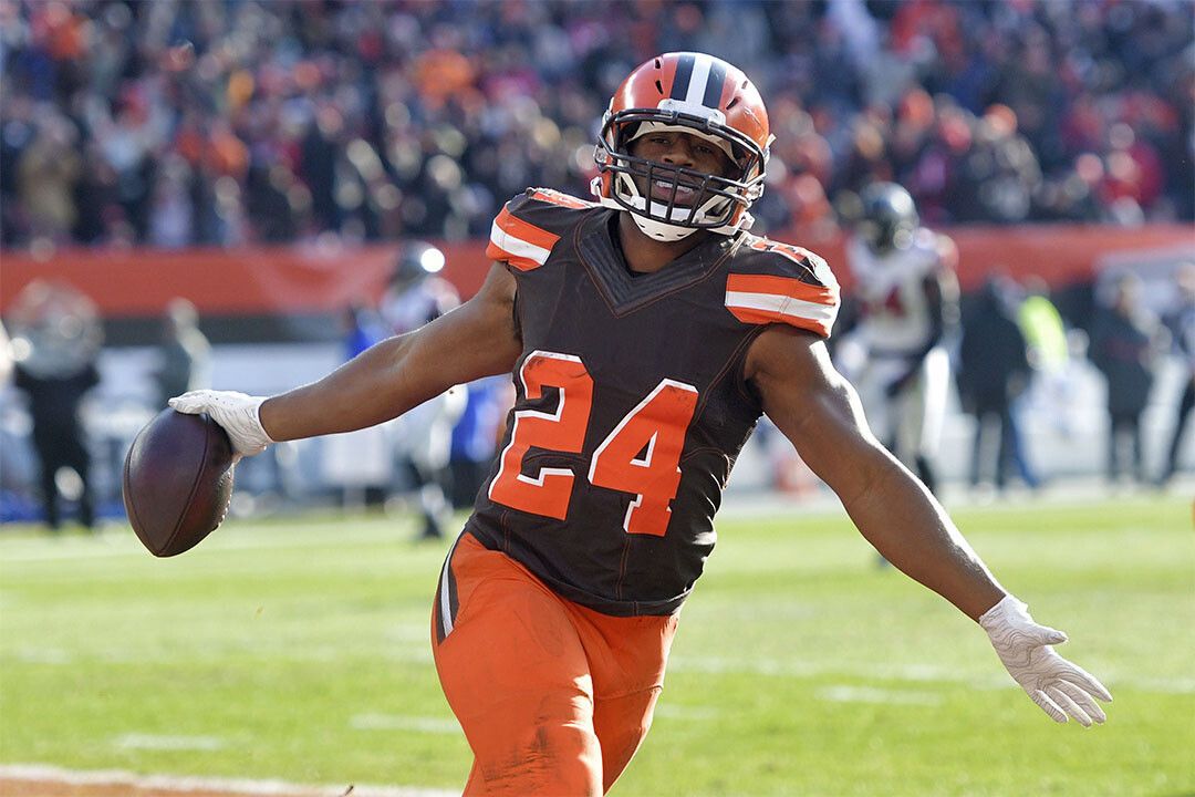 Cleveland Browns American Football Player 24 Nick Chubb Jigsaw Puzzle