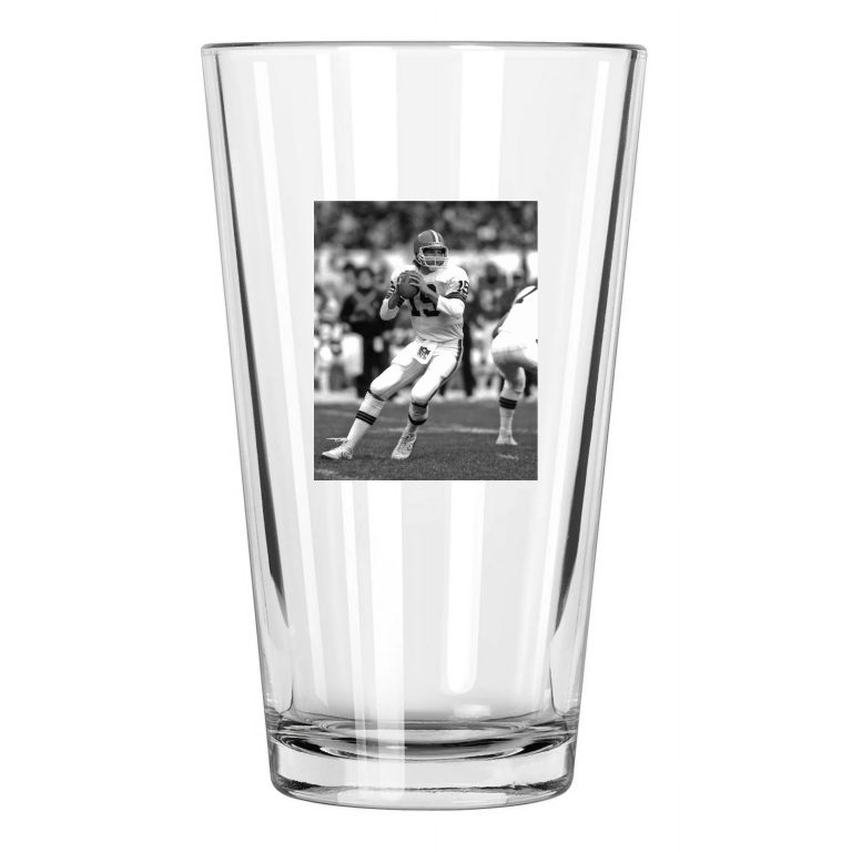 Cleveland Browns Bernie Kosar Photo Nfl Football 2 Pint Beer Drinking Glass
