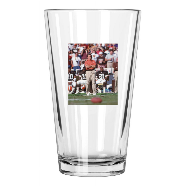 Cleveland Browns Bill Belichick Photo Nfl Football Pint Beer Drinking Glass