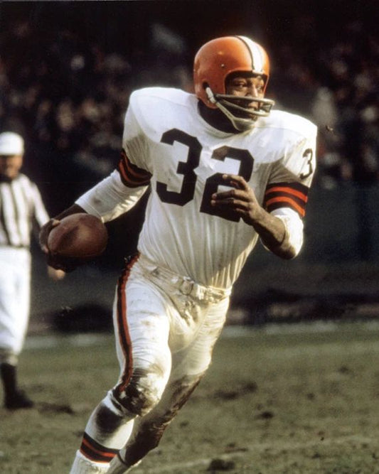 Cleveland Browns Jim Brown Glossy Keychain Football Keychain 1