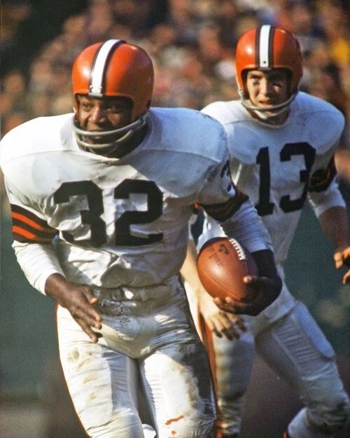 Cleveland Browns Jim Brown Glossy Keychain Football Keychain Hof 71 2