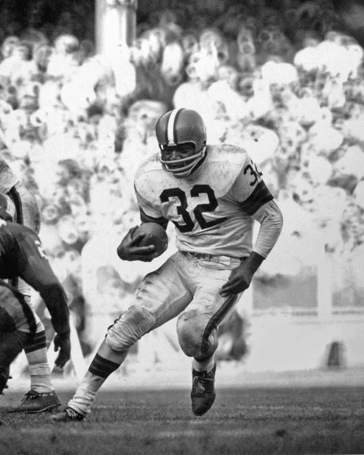 Cleveland Browns Jim Brown Glossy Photo Nfl Football Print Poster Hof 71 1