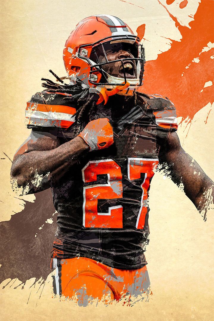 Cleveland Browns Kareem Hunt American Football Player Jigsaw Puzzle