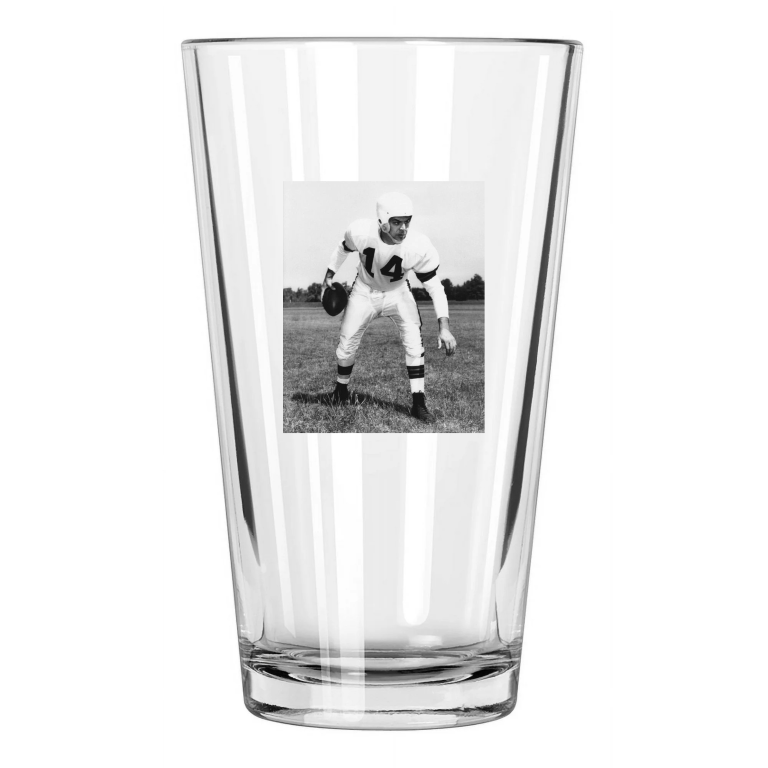 Cleveland Browns Otto Graham Photo Football Hof 65 1 Pint Beer Drinking Glass