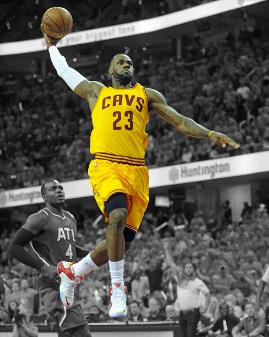 Cleveland Cavaliers Lebron James Glossy Magnet Spotlight Basketball Magnet 2