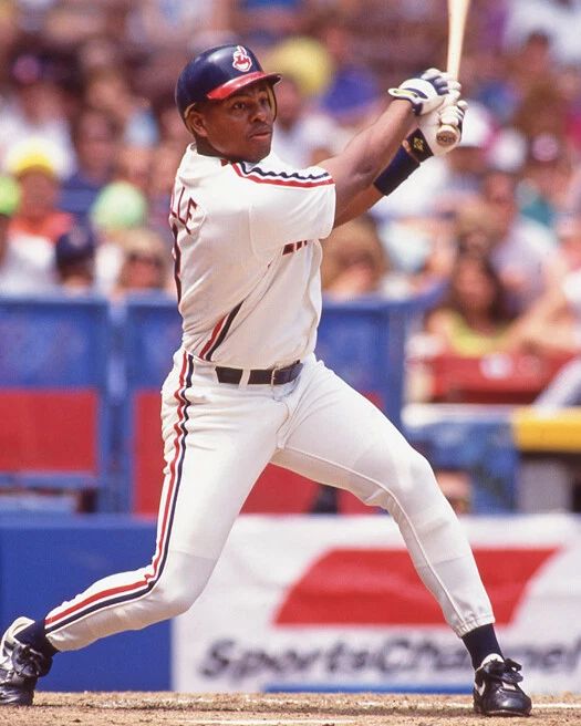 Cleveland Indians Albert Belle Glossy Photo Baseball Poster Print