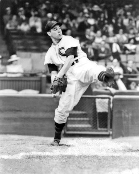 Cleveland Indians Bob Feller Glossy Keychain Baseball Print Hof 62