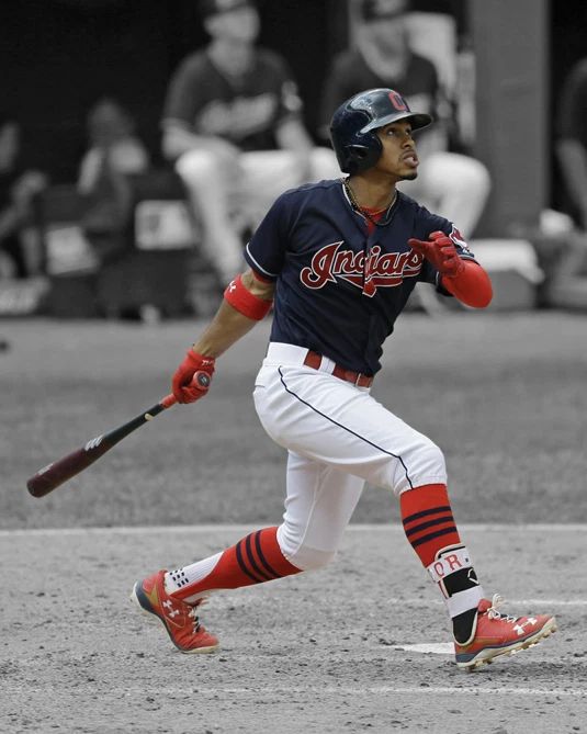 Cleveland Indians Francisco Lindor Glossy Photo Spotlight Print Poster