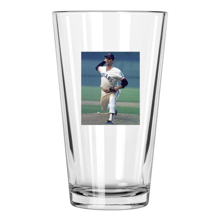 Cleveland Indians Gaylord Perry Photo Hof 91 Pint Beer Drinking Glass