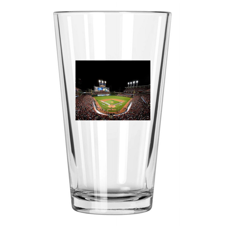 Cleveland Indians Progressive Field Photo Jacobs 1 Pint Beer Drinking Glass