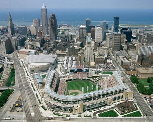 Cleveland Indians Progressive Field Glossy Keychain Print Jacobs Keychain 2