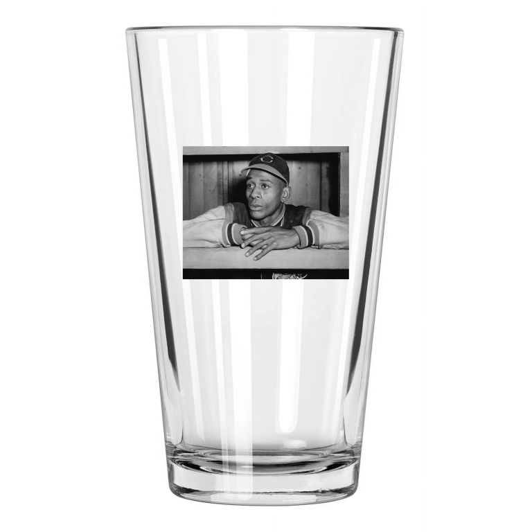 Cleveland Indians Pitcher Satchel Paige Photo Baseball Pint Beer Drinking Glass