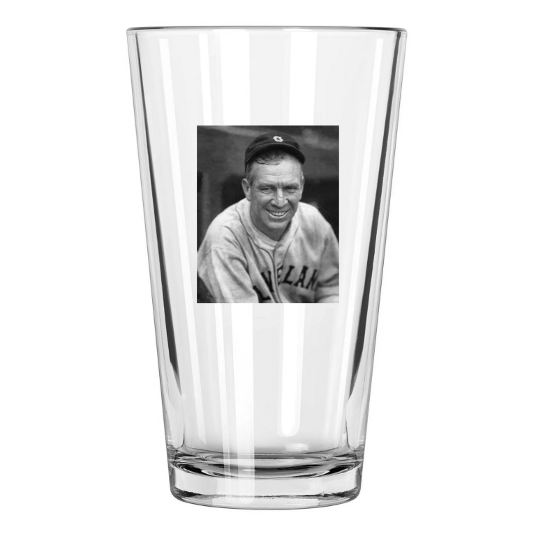 Cleveland Indians Tris Speaker Photo Baseball Hof 37 Pint Beer Drinking Glass