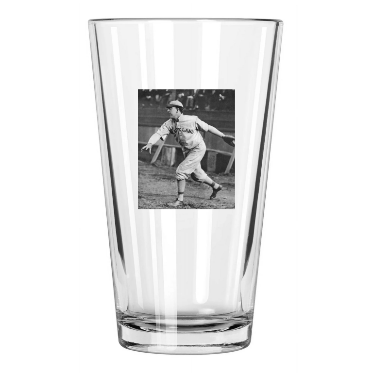 Cleveland Naps Addie Joss Photo Vintage Baseball Hof 78 Pint Beer Drinking Glass