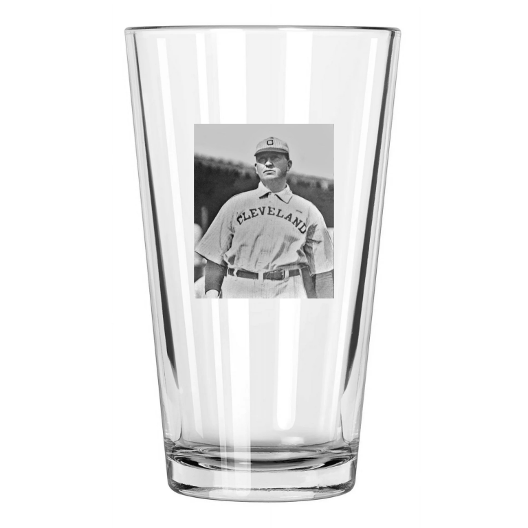 Cleveland Naps Pitcher Cy Young Photo Baseball Hof 36 Pint Beer Drinking Glass