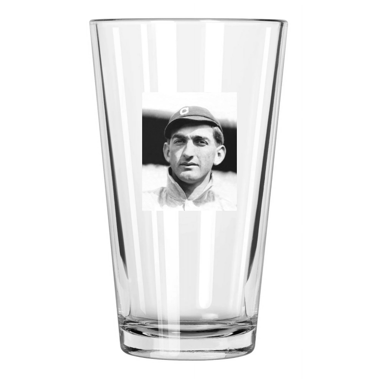 Cleveland Naps 'Shoeless' Joe Jackson Photo Baseball Pint Beer Drinking Glass