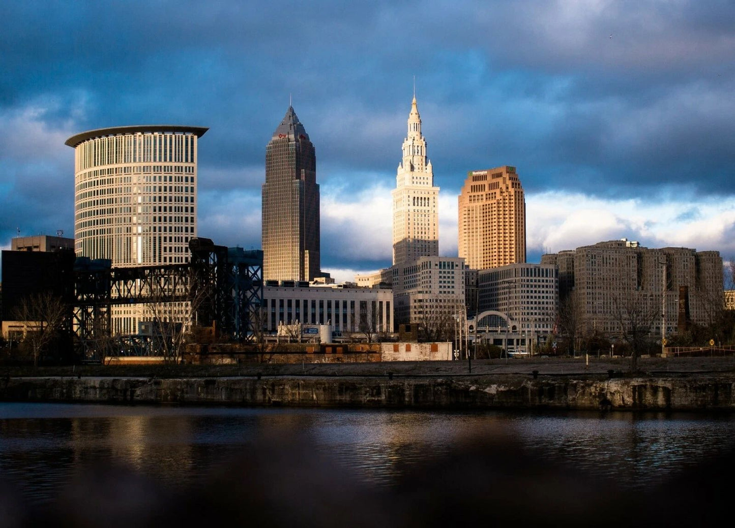 Cleveland Ohio Skyline City Scape Building Keychain Picture Keychain Print