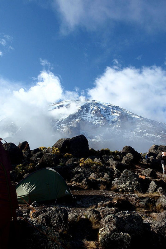Clouds Surrounding Mount Kilimanjaro Painting Jigsaw Puzzle