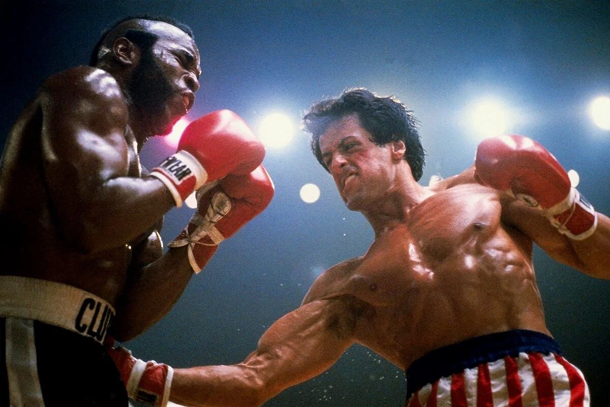 Clubber Lang Vs Rocky Balboa Classic Boxing Picture Magnet Print