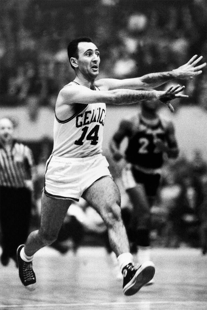 Coach Bob Cousy During Basketball Game Painting Jigsaw Puzzle