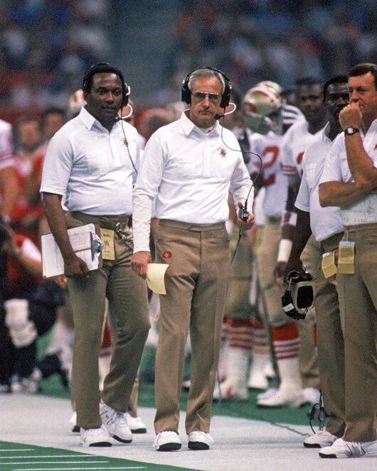 Coach George Seifert Glossy Magnet San Francisco 49Ers Print