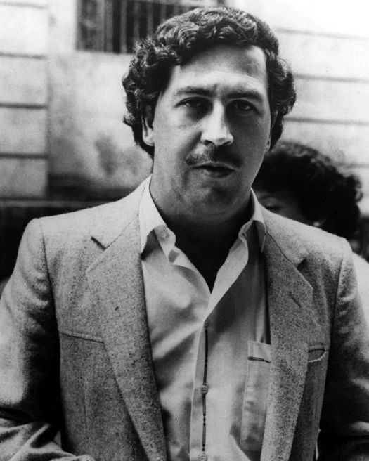Colombian Mobster Pablo Escobar Glossy Photo Drug Lord Poster Print