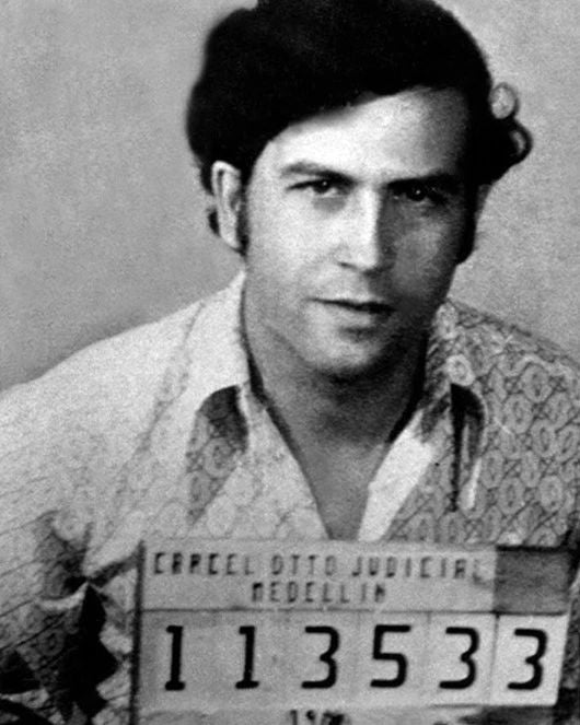 Colombian Mobster Pablo Escobar Keychain Drug Lord Mugshot Print Glossy Keychain