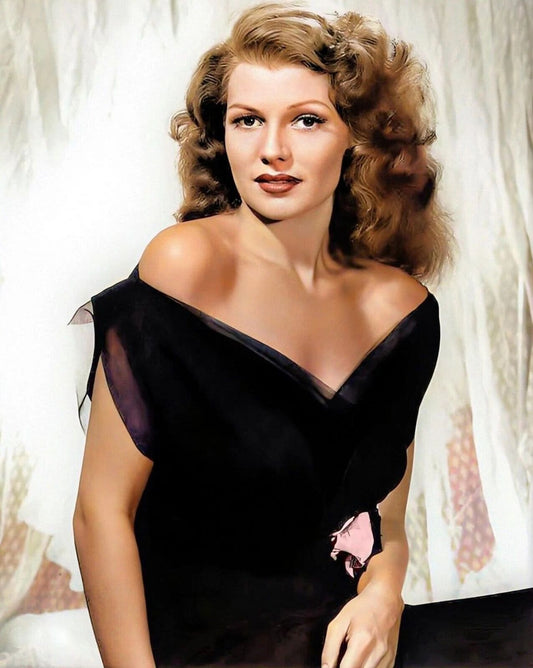 Color Picture Of Actress Rita Hayworth Retro Vintage Poster Photo