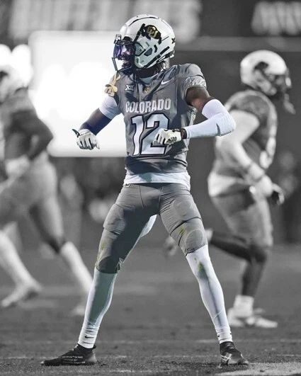Colorado Buffaloes Travis Hunter Glossy Photo Spotlight Print Poster