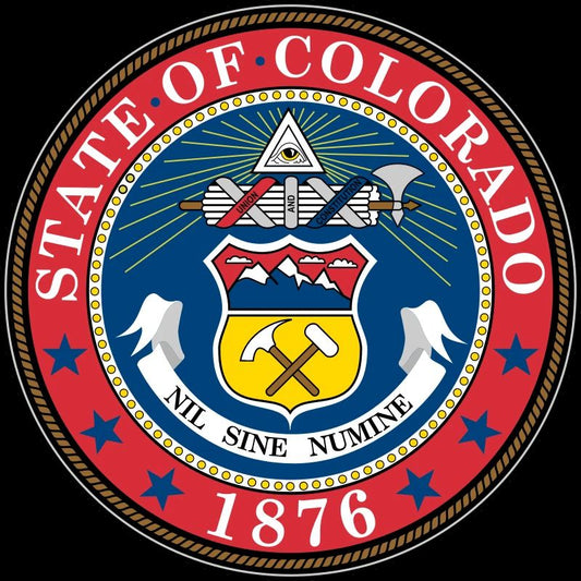 Colorado State Seal Denver Centennial Usa Keychain Picture Keychain Print