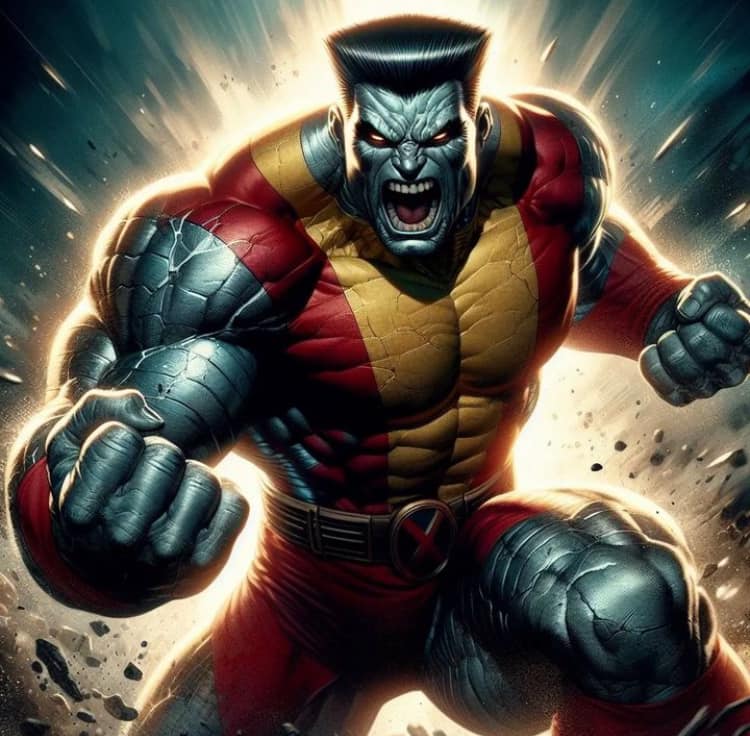 Colossus Action Portrait Print Poster