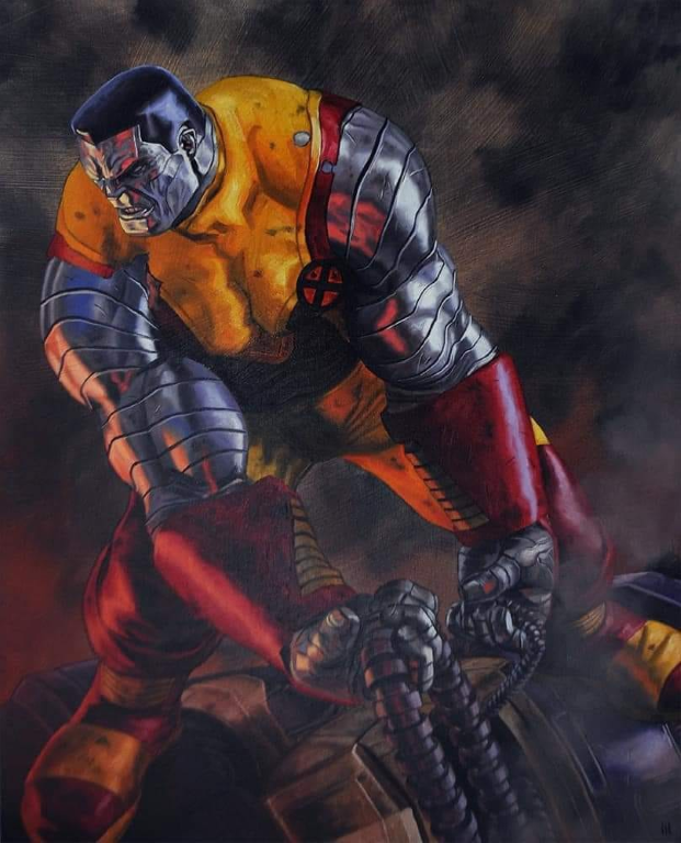 Colossus Muscular Metallic Figure 5463 Print Poster