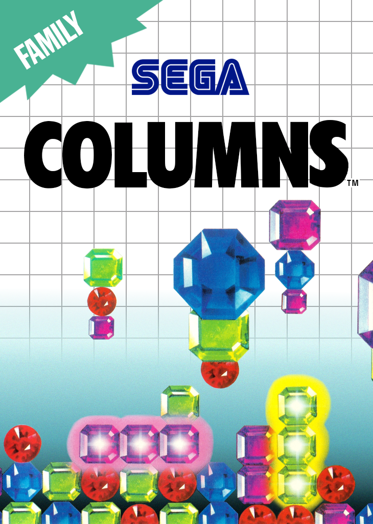 Columns Sega Master System Print Poster