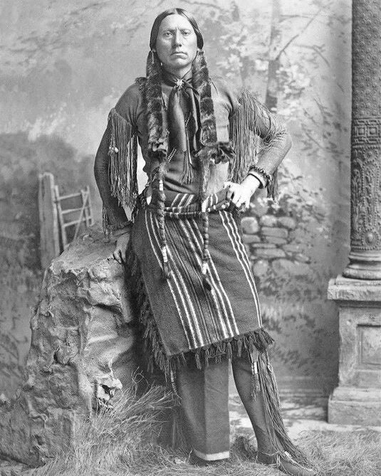 Comanche Chief Quanah Parker Glossy Keychain Native American Keychain 2