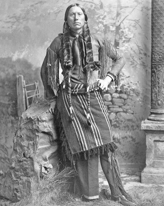 Comanche Chief Quanah Parker Glossy Keychain Native American Keychain 2