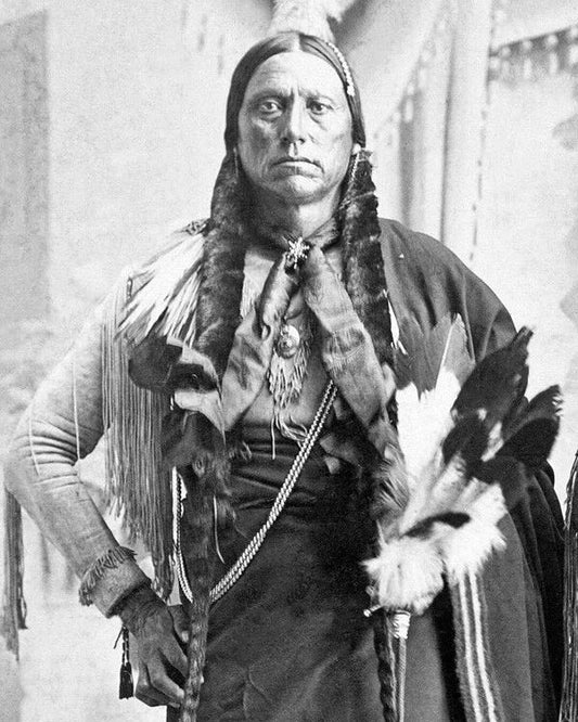 Comanche Chief Quanah Parker Glossy Keychain Native American Keychain 3