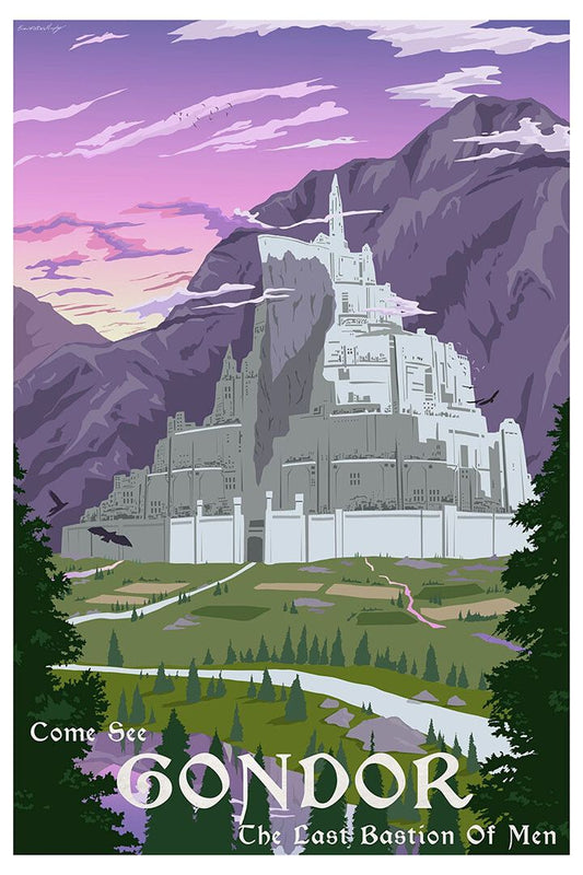 Come See Gondor Lord Of The Rings The Hobbit Travel Jigsaw Puzzle