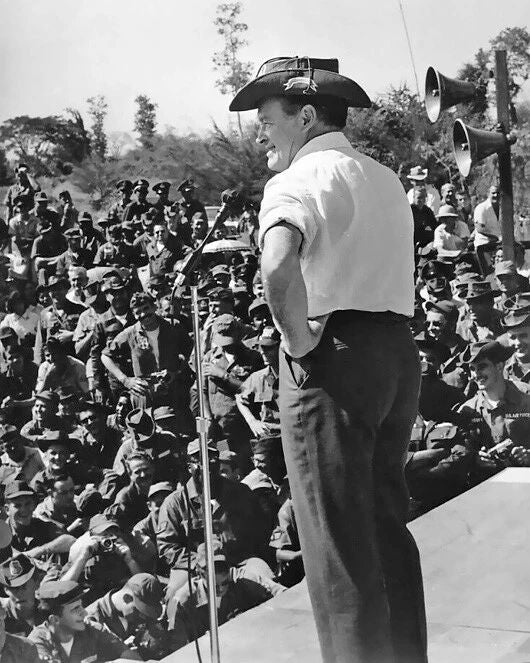 Comedian Actor Bob Hope At Vietnam Glossy Photo Print Portrait Poster