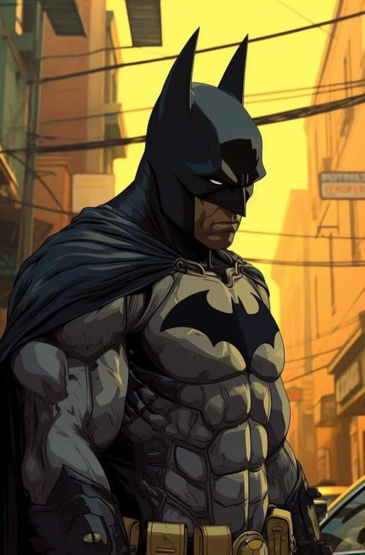 Comic Batman Gotham City Print Poster