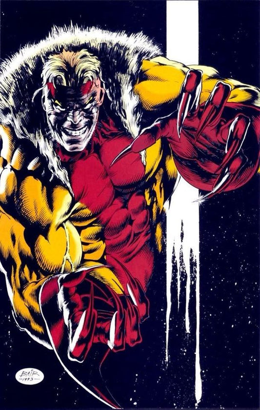 Comic Book Character Action Pose Print Poster