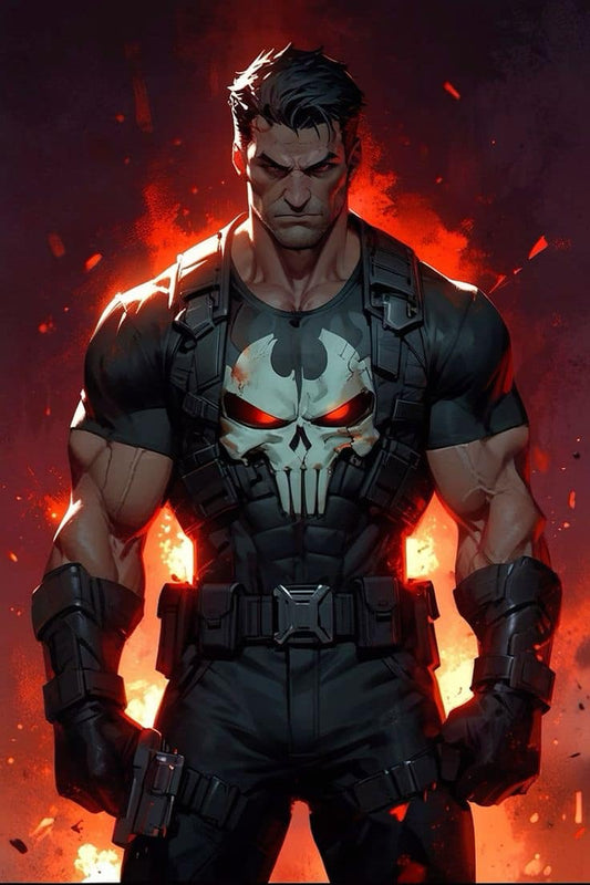 Comic Book Character Punisher Print Poster
